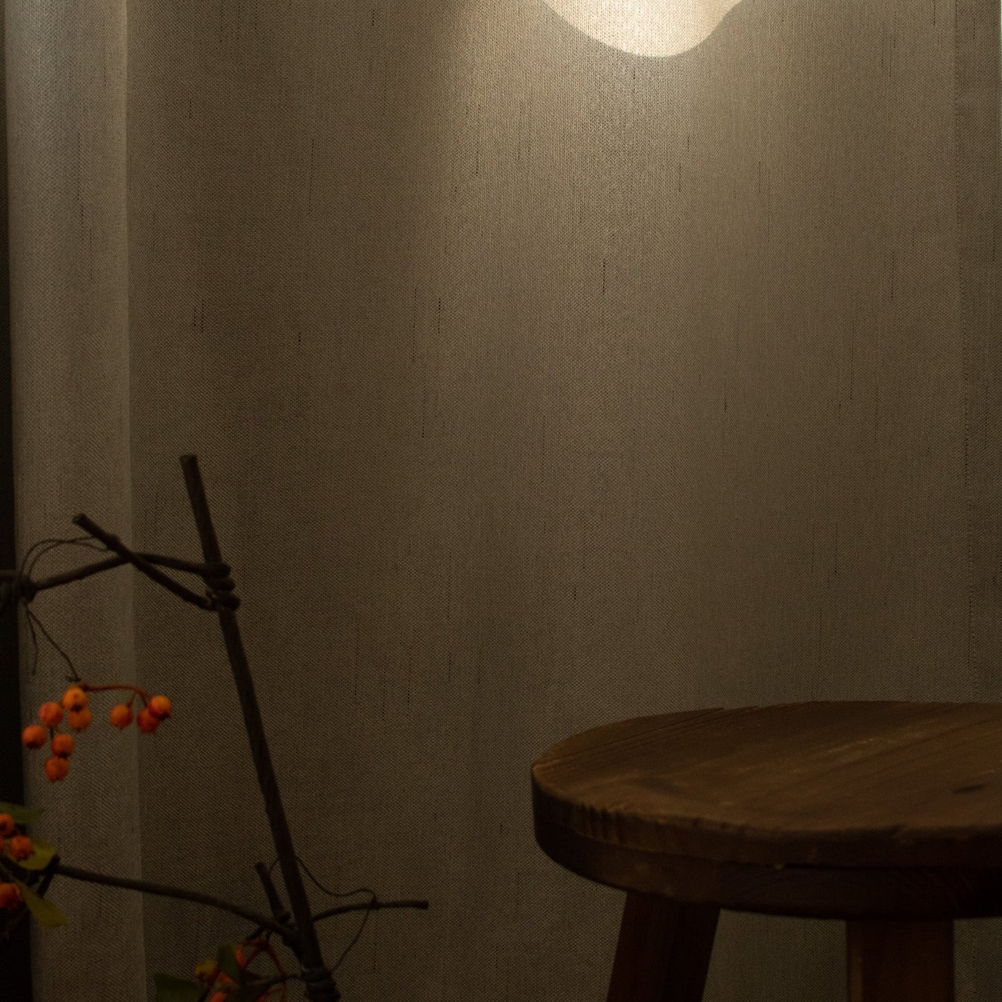 灰色薄麻窗簾 - ZEYA Curtain