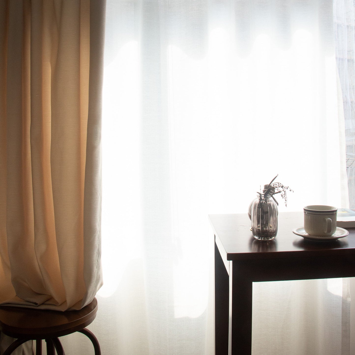 純白色麻質紗 - ZEYA Curtain