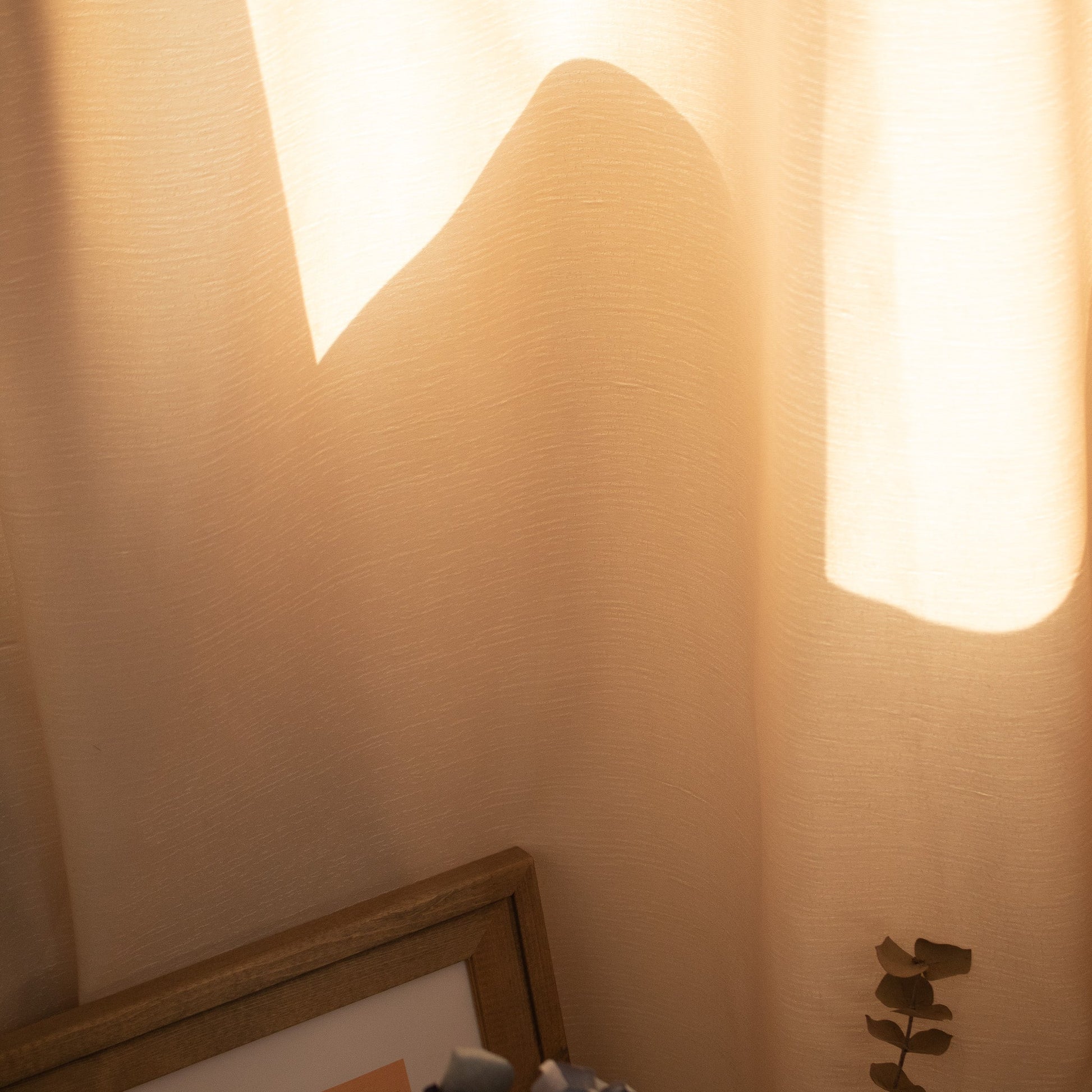 淡黃微光暗紋棉 - ZEYA Curtain