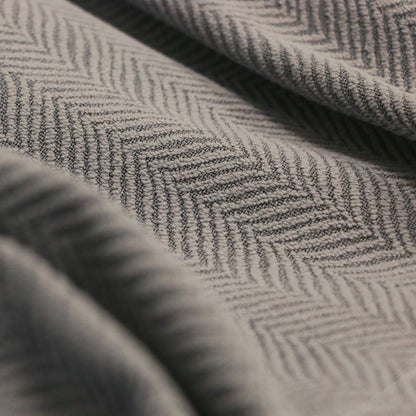 灰色松葉絨 遮光窗簾