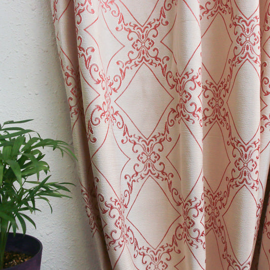 $110限時特價：紅花白底華麗花紋