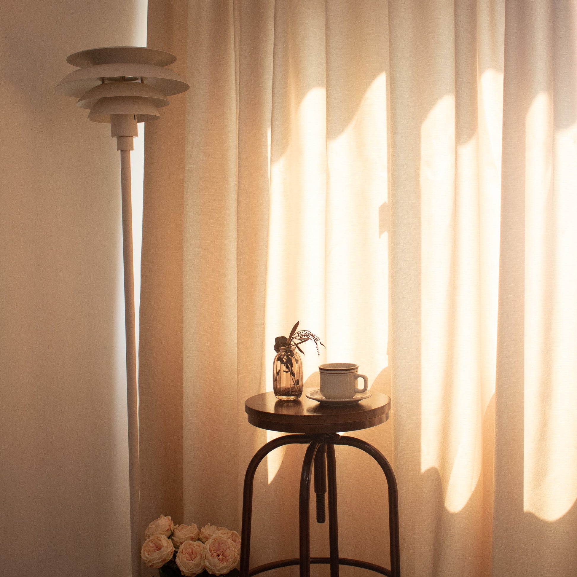 淡黃微光暗紋棉 - ZEYA Curtain