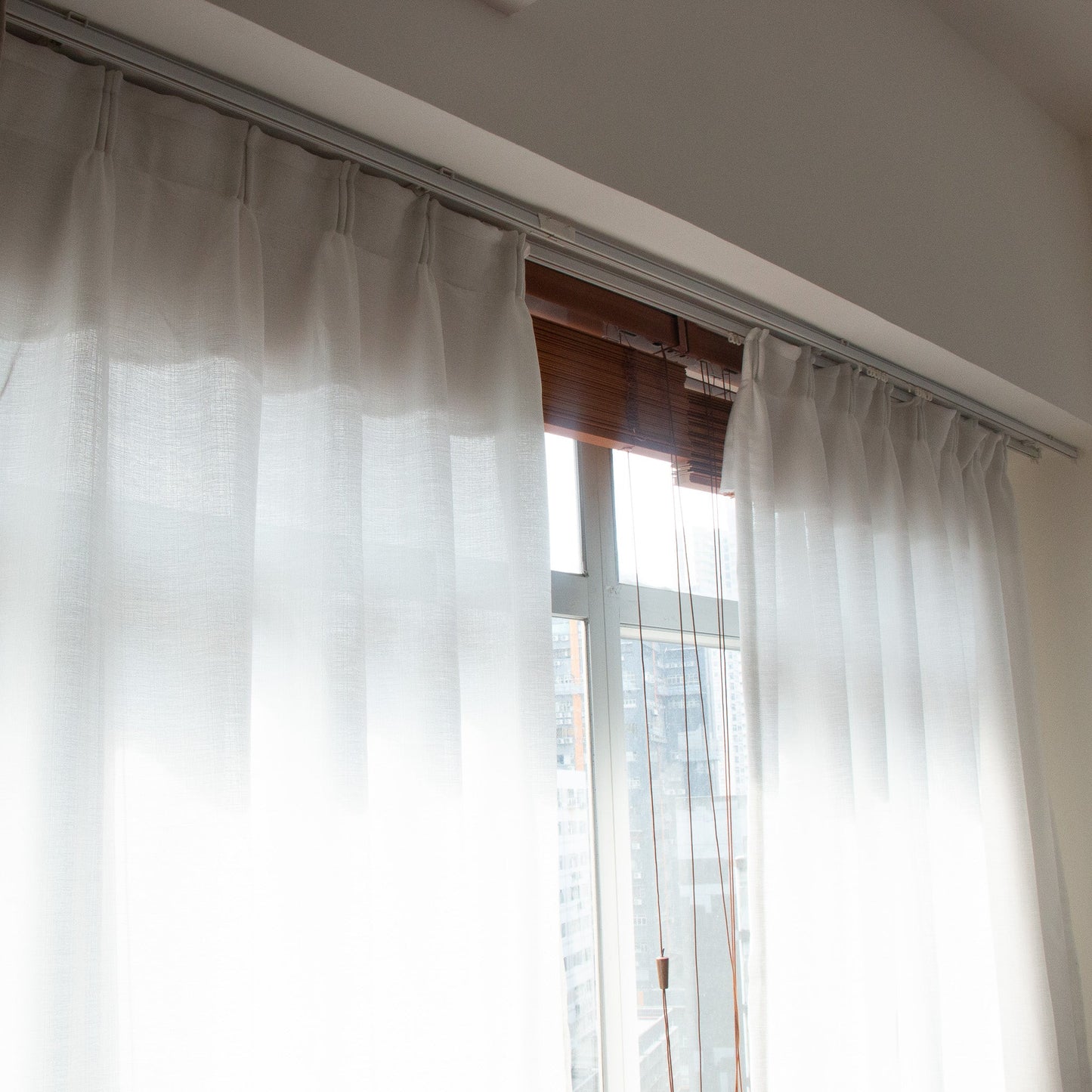 純白色麻質紗 - ZEYA Curtain